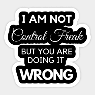 Control Freak Sticker